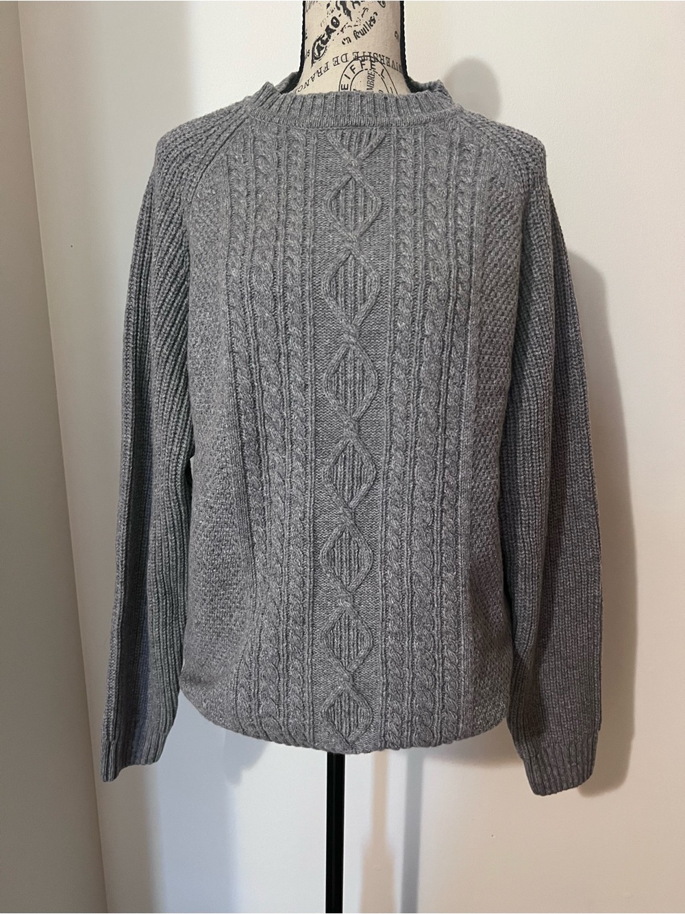 Rodd & Gunn Mount Tasman Cable Knit Wool Sweater NWT Smoke Grey 2XL